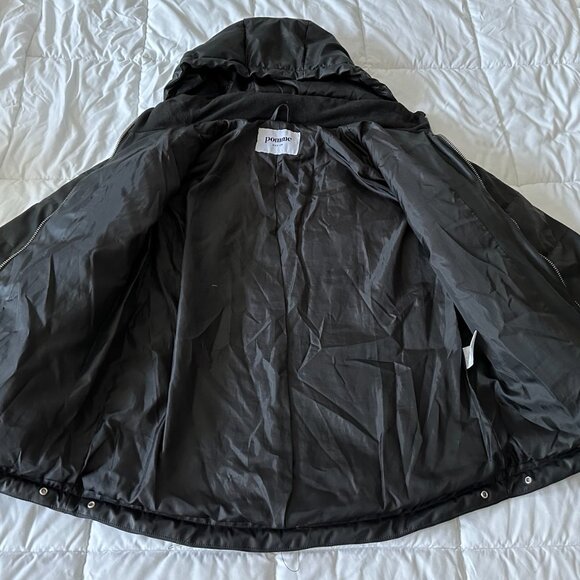 BLACK POMME HOODED JACKET – SIZE MEDIUM - Picture 4 of 8